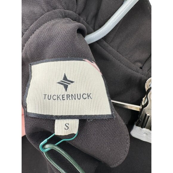 Tuckernuck Black Daphne Dress sz S Ruffle Collar Bow Swing Mini Cocktail NWT - Picture 7 of 7